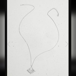 Lucky Brand Granulated Silver Tone Pendant Necklace